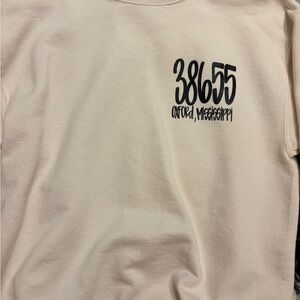 Ole miss Cream Graphic Sweatshirt